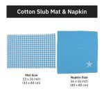 starfish soiree napkin and mat combo